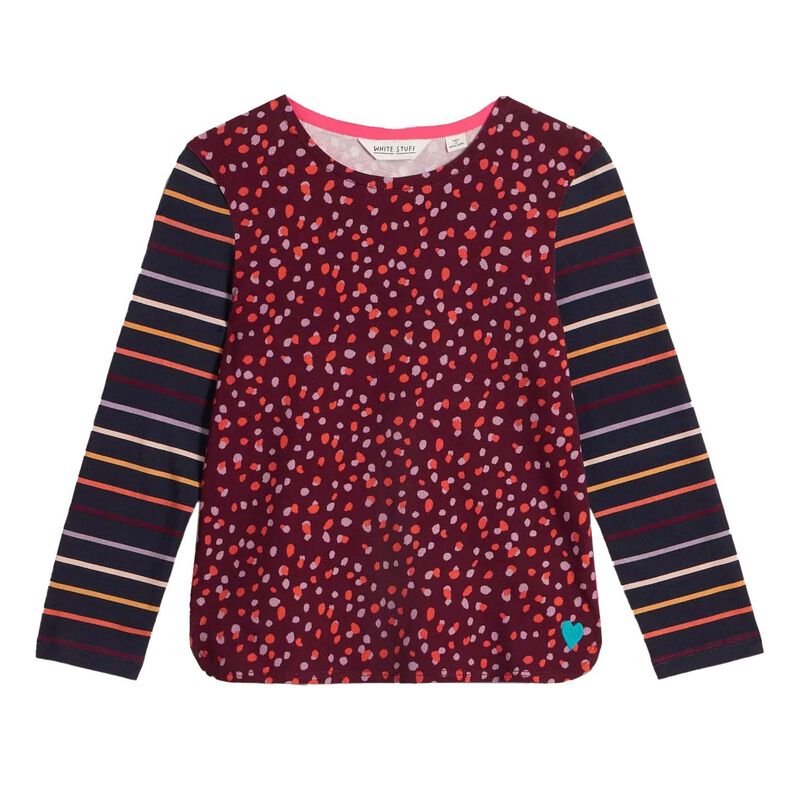 White Stuff LS Dotty Stripe Tee image number 0